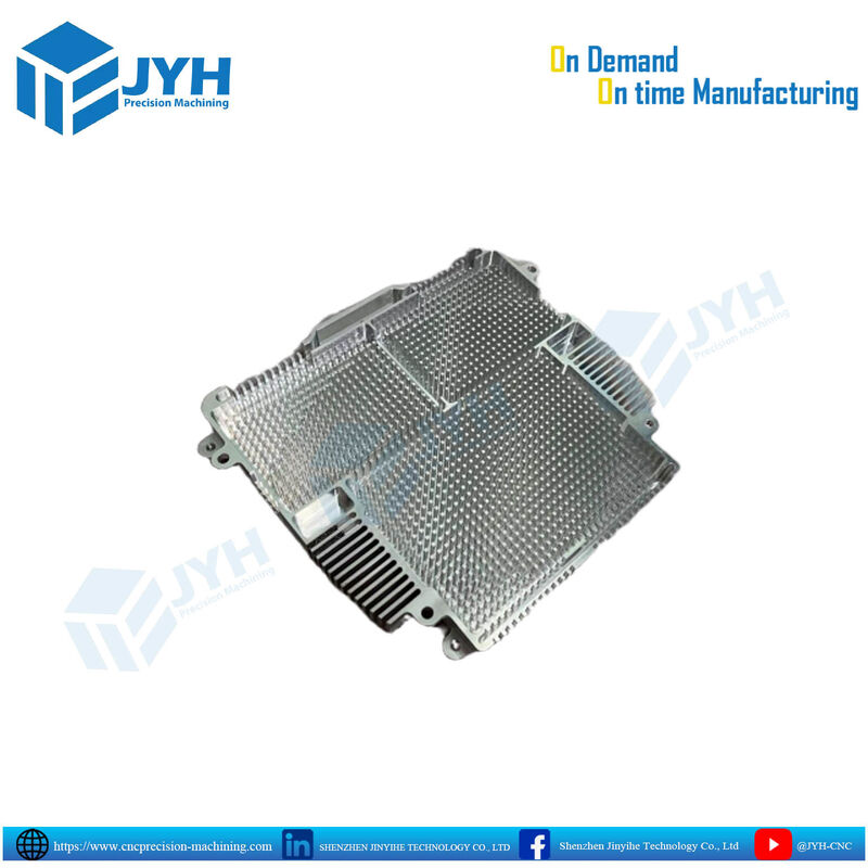 パーソナル CNC 機械化 高密度ピンフィン 熱槽 ±0.01 mm 耐容性および耐腐蝕性 ECU 囲み